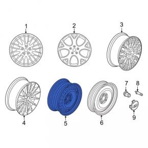 Запасное колесо докатка Ford Focus mk3 11-18 R16 215/55