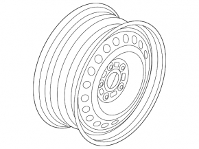 Запасное колесо докатка Ford Focus mk3 11-18 R16 215/55