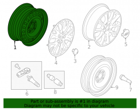 Запасное колесо докатка Ford Focus mk3 11-18 R16 215/55