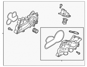 Помпа водяная VW Jetta 19-21 1.4T