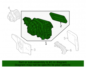 Ventilație carcasă încălzire Audi E-Tron 19-23