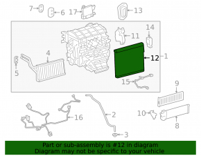 Evaporator Toyota Camry v70 18-hibrid