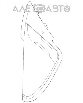 Накладка передней панели боковая левая Mercedes W167 GLE 350 450 20-26 черная