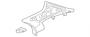 Ornamente montan spate dreapta sus, negru, pentru Mercedes Clasa A V177 19-22