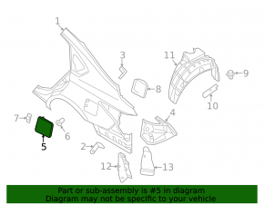 Лючок бензобака Nissan Altima 13-18