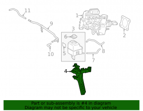 Кронштейн бачка ГТЦ Lexus ES300h 13-18