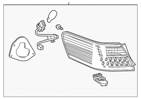 Lampa exterioară aripă stângă Toyota Camry v45 10-11