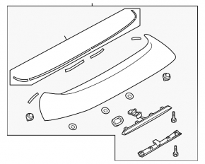 Spoilerul portbagajului Mazda3 MPS 09-13