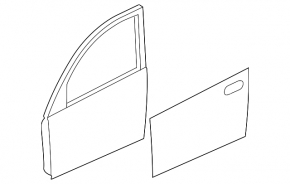 Дверь голая передняя левая Mazda3 MPS 09-13