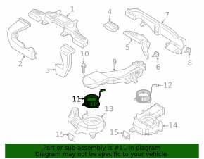 Вентилятор охлаждения батареи правый Ford Fusion mk5 13-20 plug-in