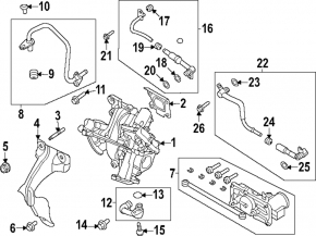 Трубка охлаждения турбины масляная Ford Escape MK4 23-26 1.5 подача