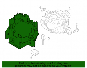 Кронштейн ПТФ правый Mazda CX-9 16-23