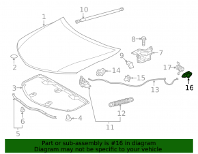 Ручка открывания капота салонная Lexus RX350 RX450h 10-15 серая