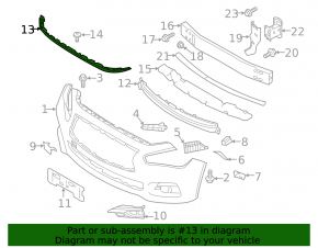 Garnitură de protecție pentru capotă Infiniti Q50 14- nouă, originală