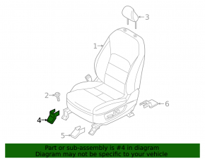 Capacul scaunului șoferului din spate stânga Infiniti QX50 19-