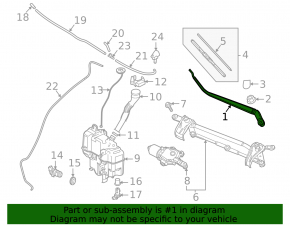 Поводок дворника правый Mazda 3 19-26