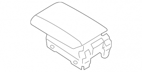 Подлокотник Ford Ecosport 18-22 черный, кожа