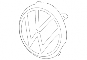 Эмблема решетки радиатора grill Volkswagen ID.4 21-26