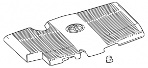 Накладка двигателя Toyota Prius 50 16-22