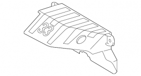 Deflectorul radiatorului de răcire al cutiei de viteze Lexus RX350 RX450h 10-15, nou, original