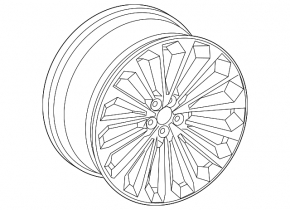 Диск колесный R21x9.5J Audi E-Tron 19-23 стиль 47B
