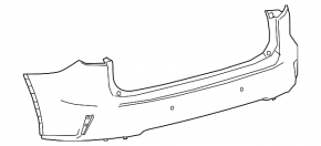 Bara spate lungă Lexus RX350L RX450hL 18-19 cu senzori de parcare