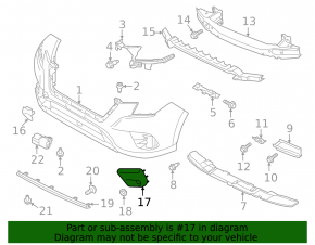 Обрамление птф левое Subaru Forester 22-24 SK галоген, структура, base, premium