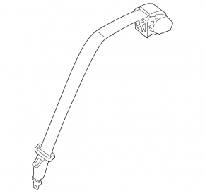 Centura de siguranta centrala spate BMW 5 G30 17-23 Elfenbein-Weiss