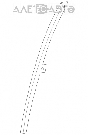 Направляющая стекла двери задней левой Honda Civic 4d 06-09