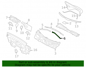 Распорка передних стоек левая Audi Q5 8R 09-17
