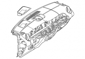 Bord Mercedes X247 GLB 20-26 negru și bej cu airbag