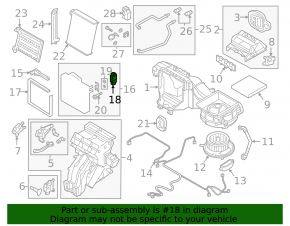 Клапан печки кондиционера Audi A3 8V 15-20