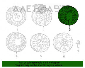 Диск колесный R16 Fiat 500L 14-17 бордюрка