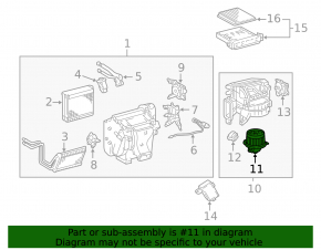 Motorul ventilatorului de încălzire pentru Lexus GX470 03-09