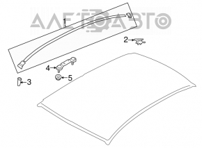 Накладка крыши левая Subaru Impreza 4d 17-23 GK