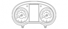 Щиток приборов Mercedes C-class W205 300 19-21 без проекции