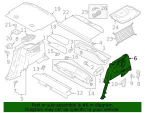 Обшивка арки левая Ford C-max MK2 13-18 черная