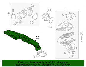 Воздухоприемник Hyundai Sonata 20-26 2.5