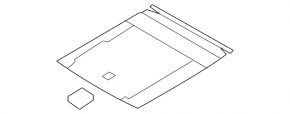 Capacul portbagajului VW CC 08-17 negru