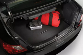 Коврик багажника ткань Hyundai Santa FE Sport 13-17 черный, трещины