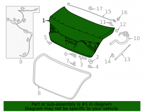 Крышка багажника Honda Civic XI FE/FL 22-26 4d