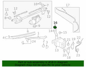 Горловина бачка омывателя Subaru Forester 08-13 SH с крышкой