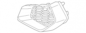 Grilă bara față stânga Audi A3 22-24 neagră cu crom