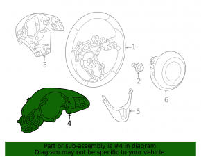 Кнопки управления на руле Mazda CX-50 23-26