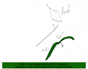 Ornamente aripă spate dreapta pentru Land Rover Range Rover Evoque 12-18