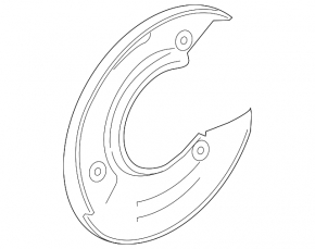 Capac disc de frână spate dreapta pentru Land Rover Range Rover Velar 20-20 (396mm)