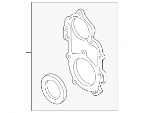 Передняя крышка двигателя Audi Q7 4L 10-15
