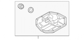 Поддон масляный Nissan Sentra 13-19 1.8 MR18DE