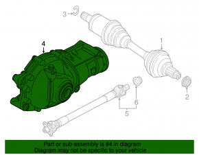 Передний редуктор BMW 4 F32/33/36 14-16 N26, N55 3.15