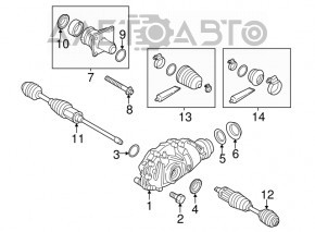 Передний редуктор BMW 4 F32/33/36 14-16 N26, N55 3.15